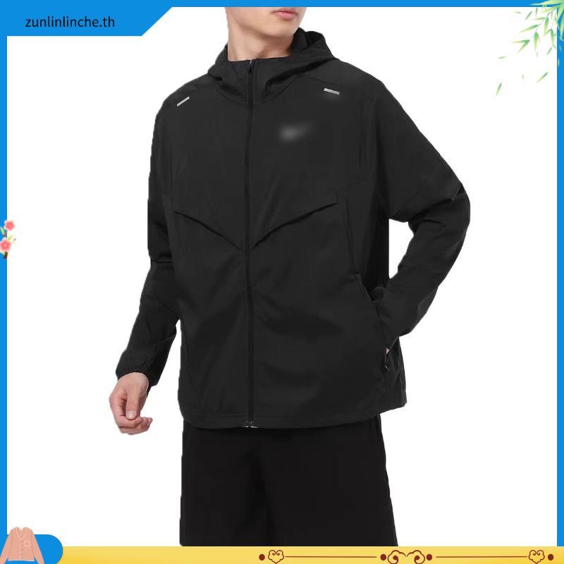 ARI ESSENTIAL WINDBREAKER JACKET - BLACK/SIER/WHITE อาริ เสื้อแขนยาวผ้าร่มกันUVกันลมแท้จากช็อปAri