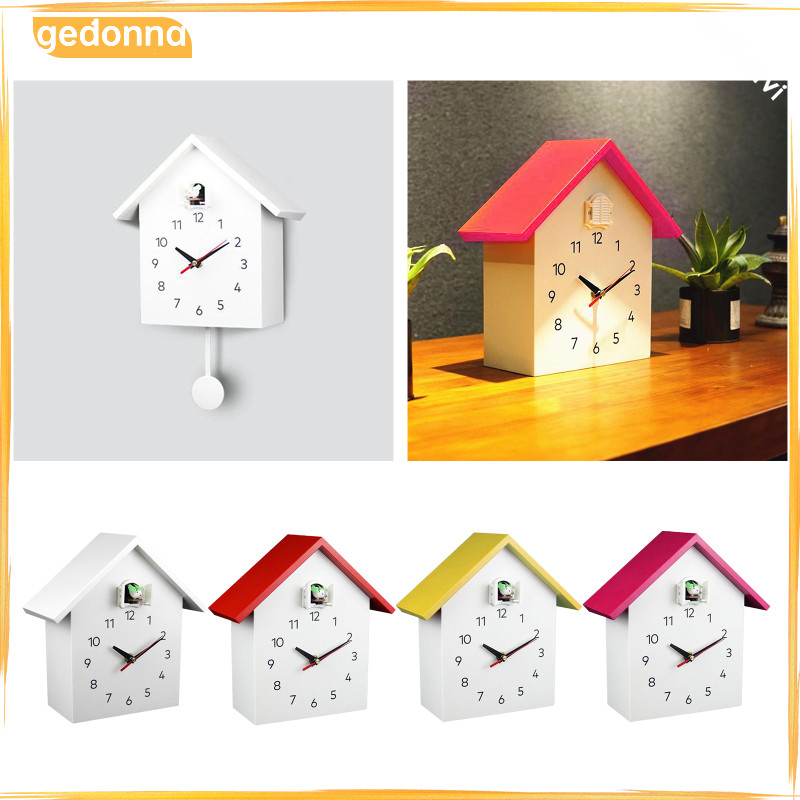 [gedonna] Cuckoo Wall Clock, Voices หรือ Cuckoo Call, Aviary Clock Pendulum, Wall Art, Home, ห้องนั่