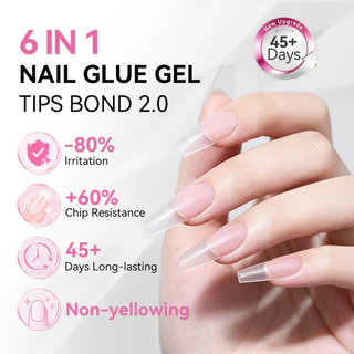 【Local】BORN PRETTY 6 In 1 กาวทาเล็บเจลเคล็ดลับ Bond 2.0 Transfer Foil Gel BloomS Gel Extension Base Top Coat Function Gel 15ml
