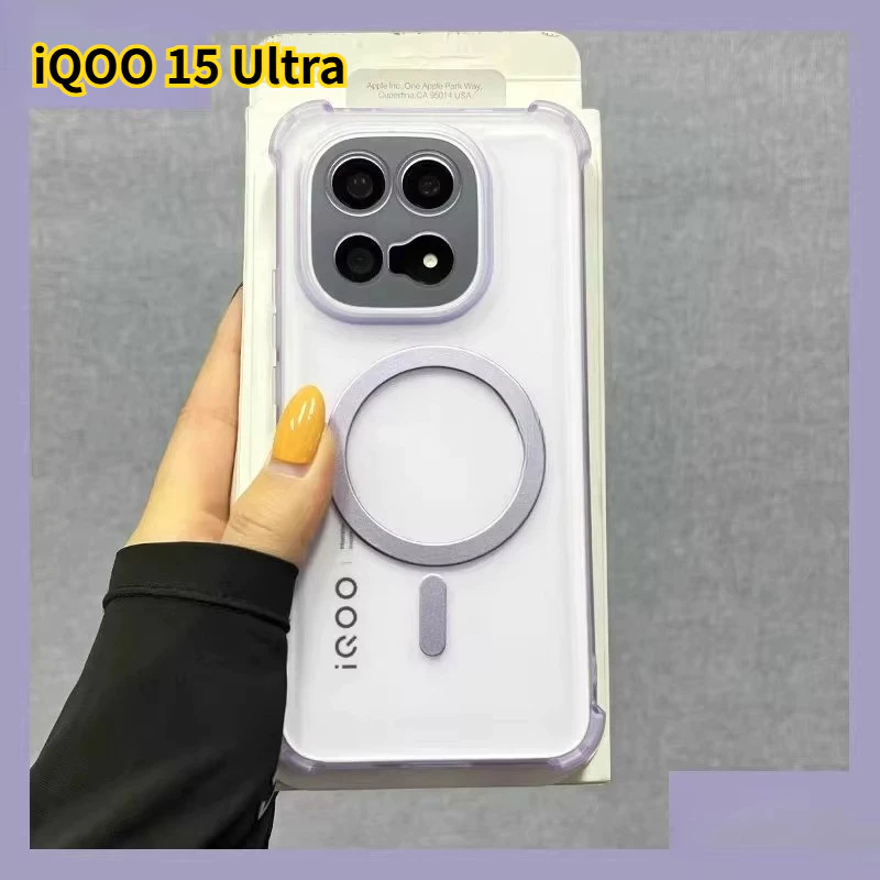 ปลอกสําหรับ IQOO 15 Ultra neo11 4G 5G 2026 กันกระแทกแม่เหล็กล้างซิลิโคนอ่อนนุ่มปกหลังสําหรับ IQOO15Ultra 15Ultra iqooNeo11 iqoo13 12Pro เคสโทรศัพท์