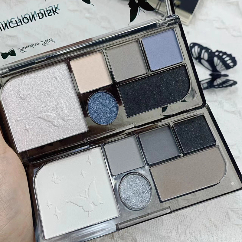 xinpin Makeup Biya Biya Dark Night Goddess Eyeshadow Palette Black Matte Smokey Makeup Contouring Bl