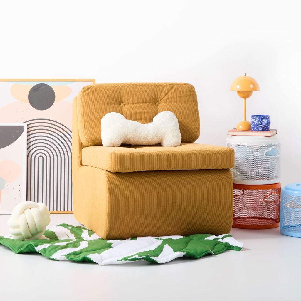 SB Design Square โซฟา 1 ที่นั่ง รุ่น Brook สีส้มอ่อน (66x80x73 ซม.) แบรนด์ KONCEPT FURNITURE