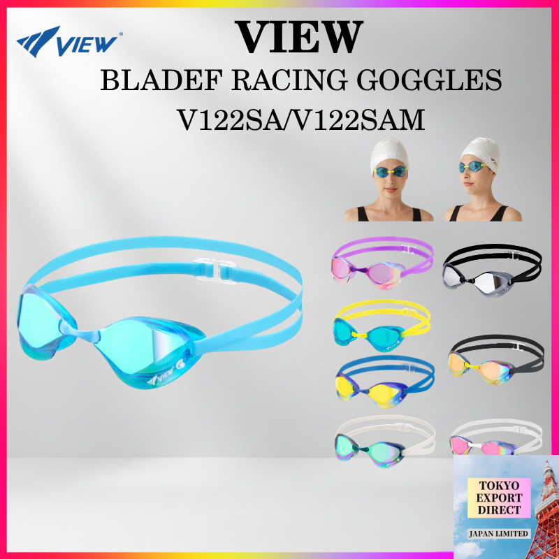 VIEW BladeF V122SAM แว่นตาว่ายน้ำ แว่นตาว่ายน้ำแข่ง กันฝ้า มุมมองกว้าง