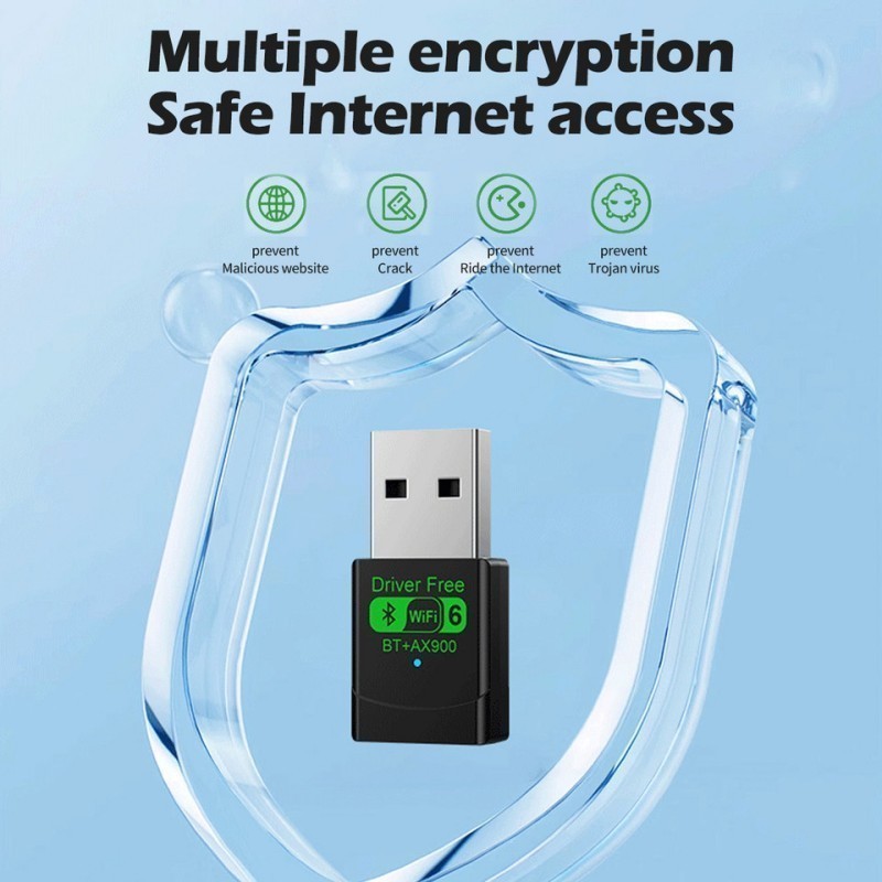 AX900 อะแดปเตอร์ไร้สาย USB 2-in-1 รองรับ Dual Band WiFi 6 และ Bluetooth 5.4