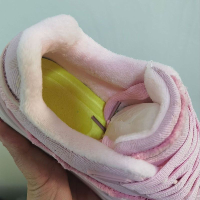 X Xu Ling Ready Stock Plus Cotton Retro Womens Shoes Bread Wrong Side Pink Rare Sports Casual Sneake
