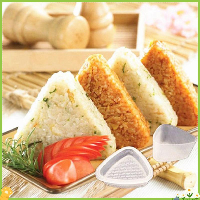 [JL] 1 ชุด Rice Ball Bento Press Maker Mold Triangle Form Mold Sushi Make