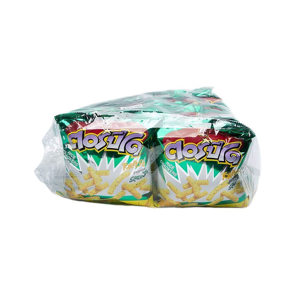 ตอร์ปิโดข้าวเกรียบรสผัก 13 ก. X12 TORPEDO RICE CRACKERS 13 G. X12