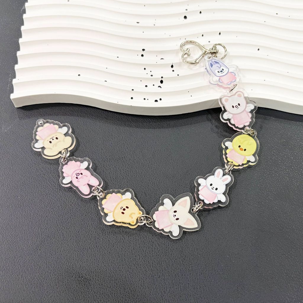 Kpop Idol Stray Kids Arylic Stay with Your Wings ใหม่การ์ตูนพวงกุญแจกระเป๋าจี้ของขวัญ