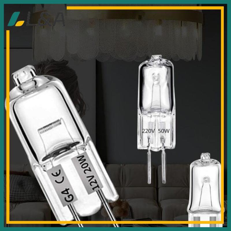 L&A 12V 220V 2-Pin Type G4/G5.3/G9 หลอดฮาโลเจนไฟ 20W/25W/35W/40W หลอดไฟละที่ชัดเจนสําหรับตกแต่งบ้าน.