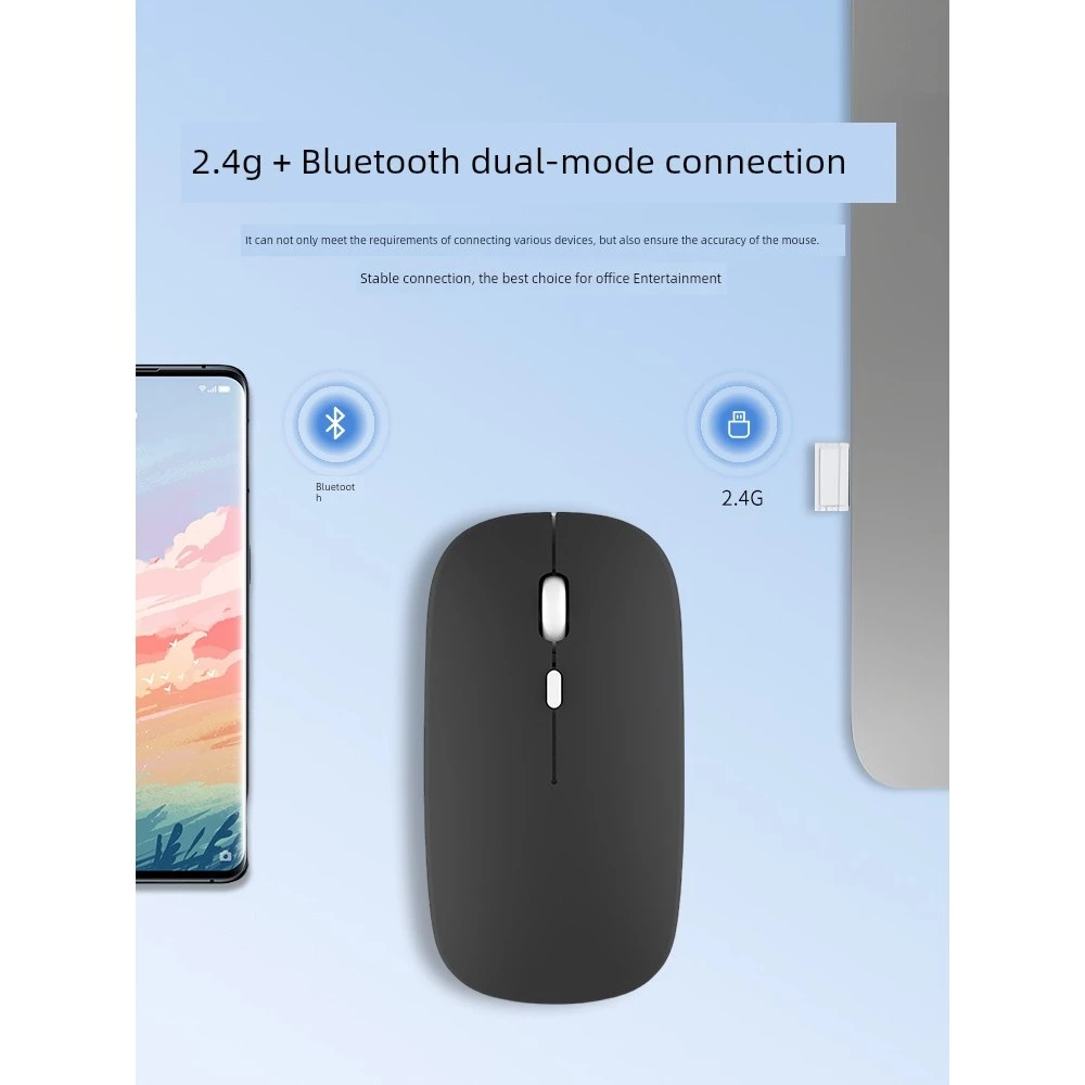 เมาส์ไร้สายบลูทูธ 2.4G โหมดคู่ Type-C thumbnail 5