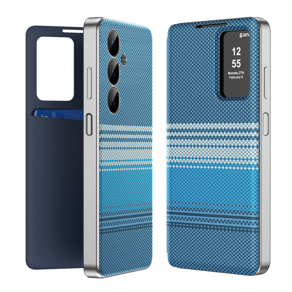 เคส iqoo z9x 5g เคส iqoo 13 WEEELAI เหมาะสําหรับ Samsung A16 เคสโทรศัพท์ Dawn Blue Flip Business Cas