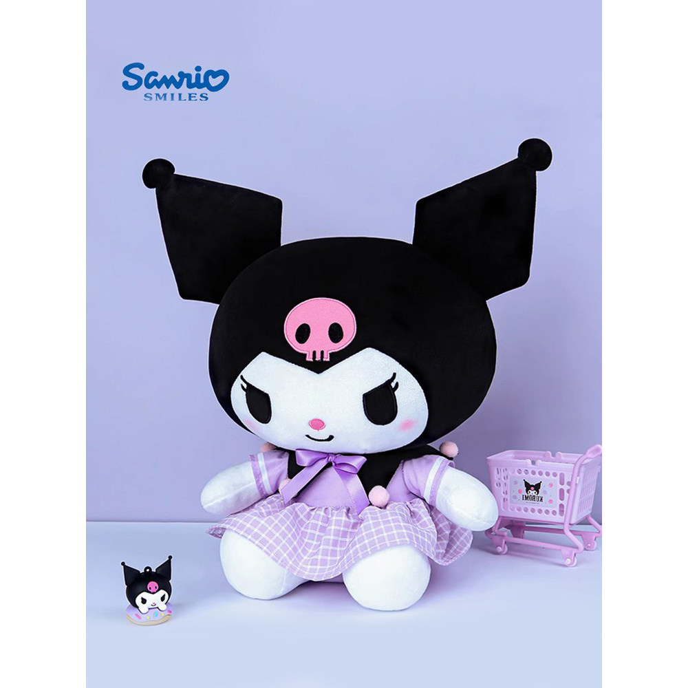 Sanrio ของแท้ Kuromi ตุ๊กตาตุ๊กตาตุ๊กตาของเล่นตุ๊กตาขนาดใหญ่ Melody Kuromi ตุ๊กตาของขวัญวันเกิด20260