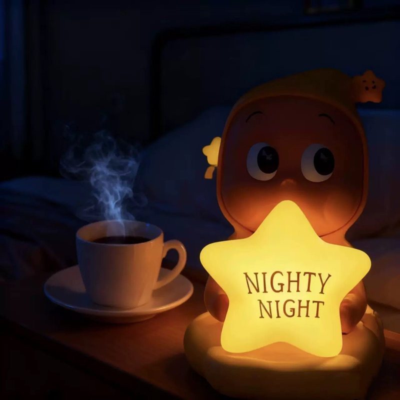 น่ารัก Starman Light การ์ตูนชาร์จ Touch Night Light Starman Night Light Good Night Pat Light Starman