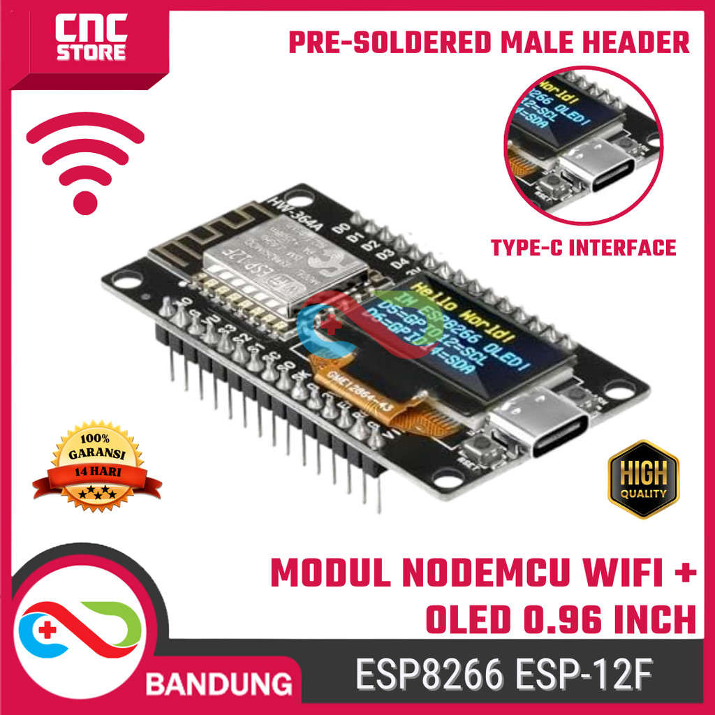 NodeMCU ESP8266 ESP-12F บอร์ดพัฒนา WiFi พร้อมจอแสดงผล OLED ขนาด 0.96 นิ้ว – โมดูล IoT สําหรับ Arduin