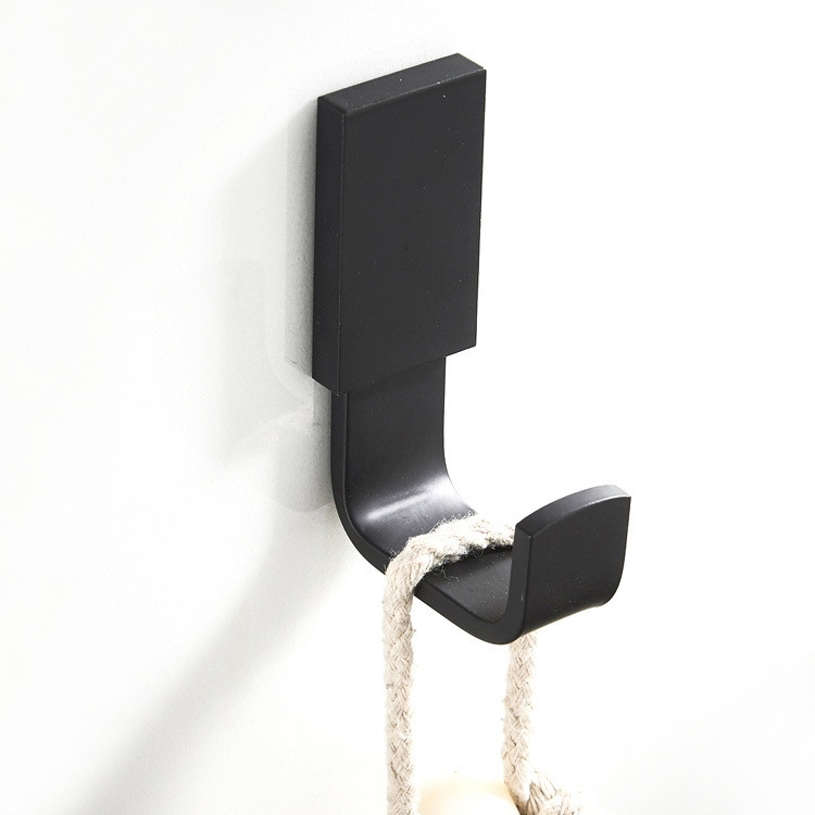 Supply of simple black powder-coated bathroom hardware accessories made of copper material, includin