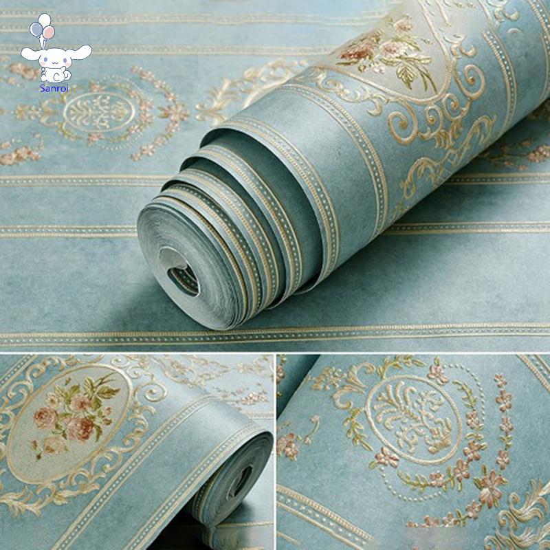 [San] 1:12 Dollhouse Furniture Miniature Rement Doll Accessories vintage Wall paper POP