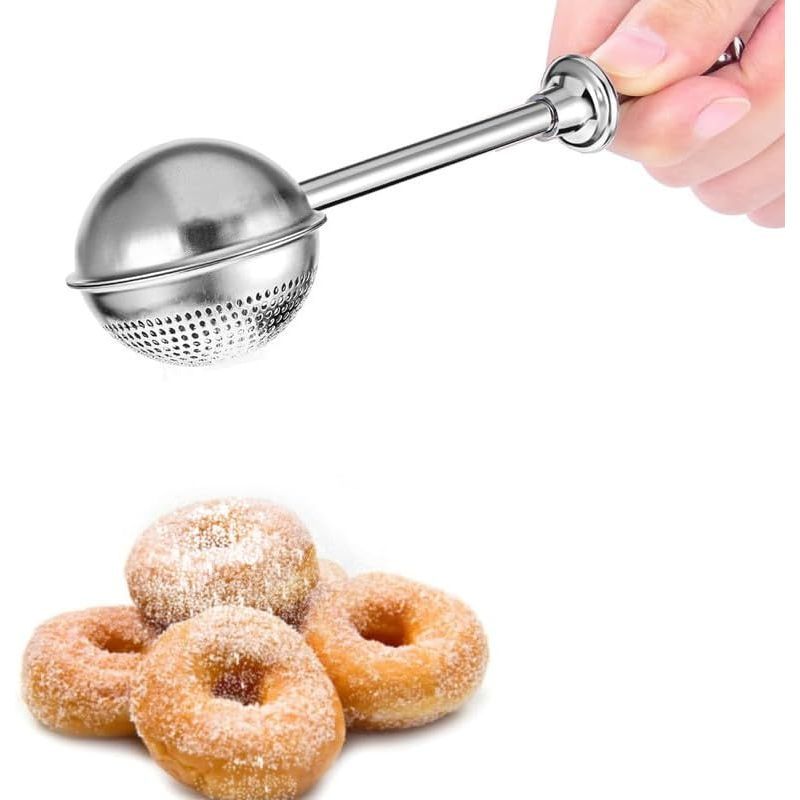 Powdered Sugar Shaker Duster Mini Sifter Flour Duster For Bread Baking With 18/8 304 Stainless Steel
