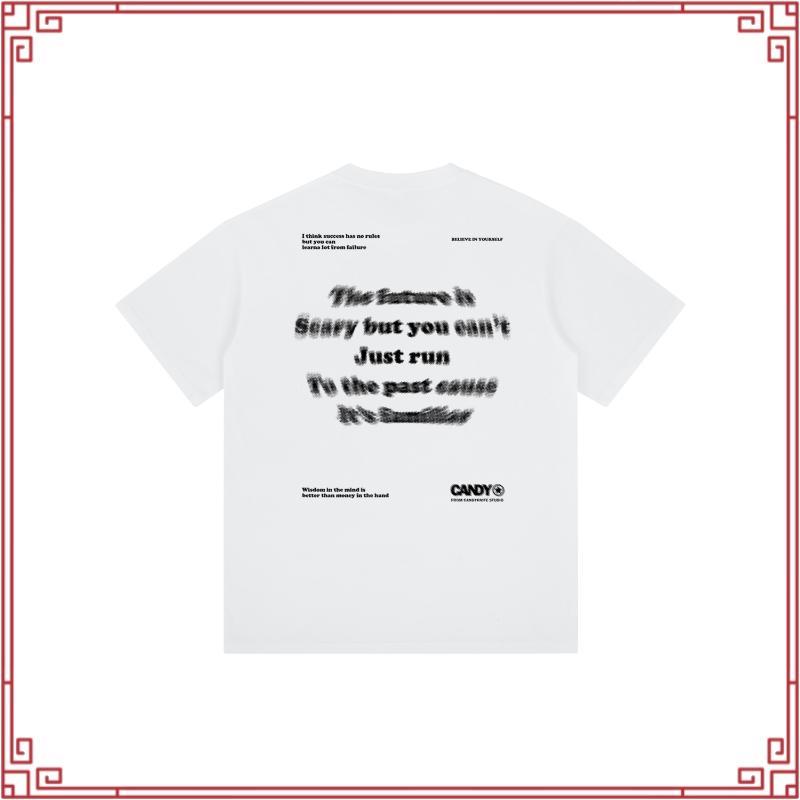 Palm Tree Stamp Mens Tee - Lilac