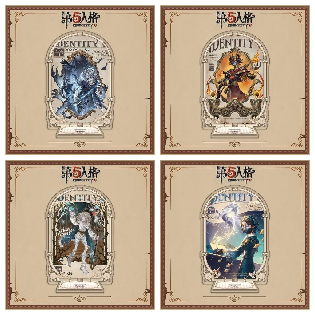 Standee Identity V micha รุ่นตกแต่งโต๊ะ Edgar Valden Andrew Kiriss Aesop Carl Joseph Norton ของขวัญ 
