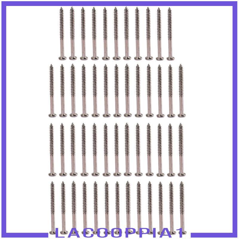 [Lacooppia1] 50 ชิ้นเบสกีตาร์ Pickup สกรูยึดสําหรับ PB JB P90 Pickup Replacements