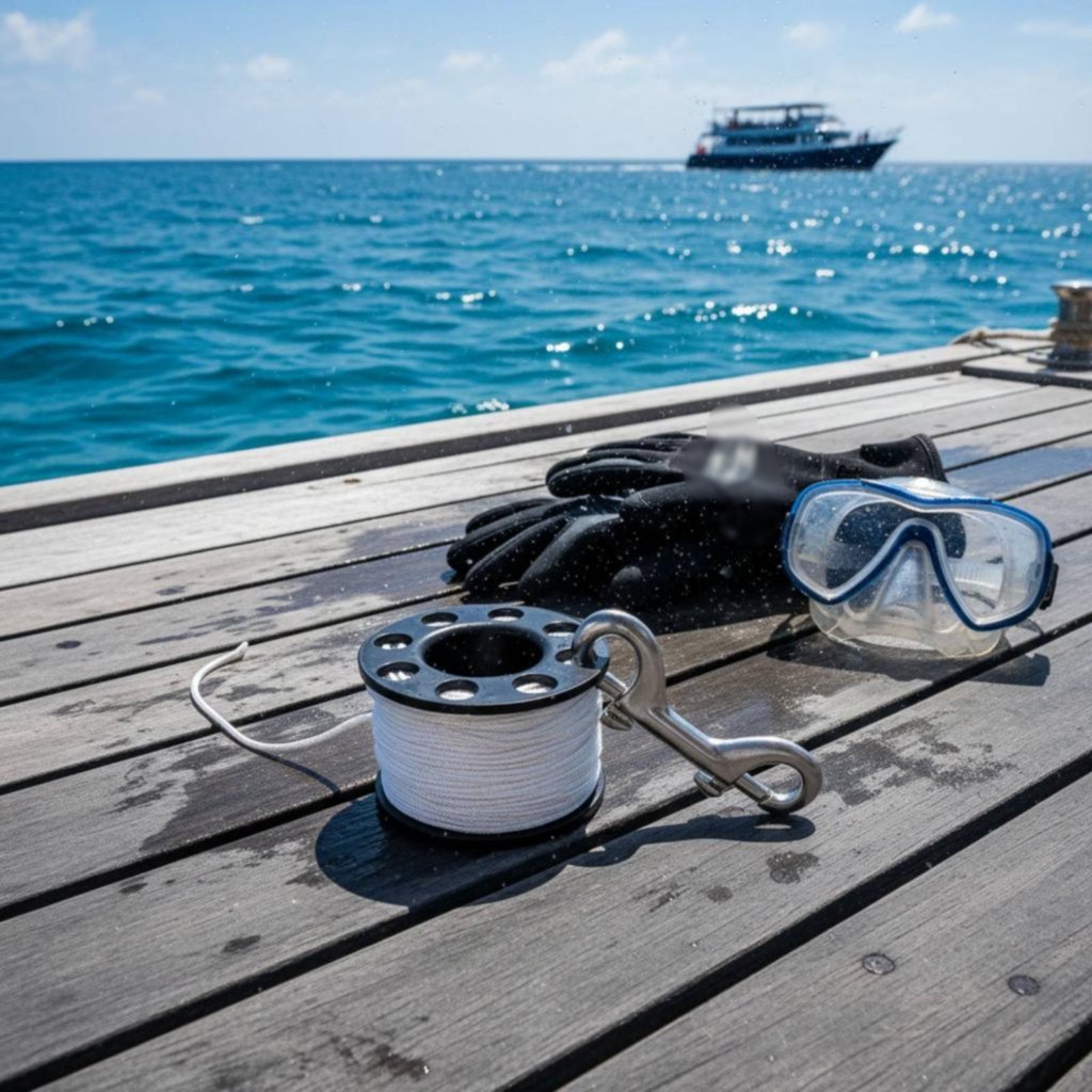 ท่อเก็บสาย Tech Diving สแตนเลสพร้อมตะขอสำหรับการใช้งาน SMB Deployment