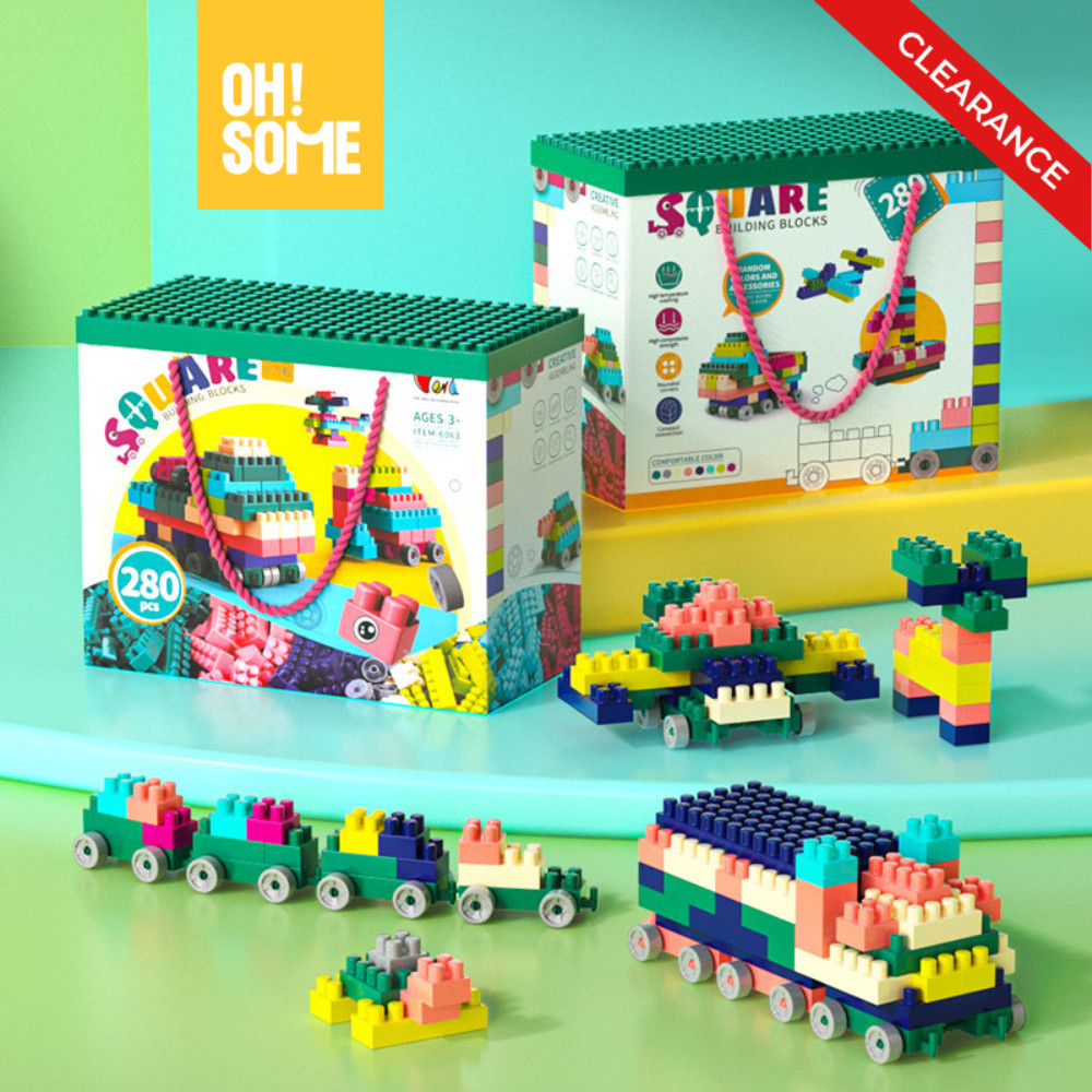 OHSOME บล็อกตัวต่อ 280/560 ชิ้น เสริมความคิดสร้างสรรค์ DIY Building Blocks