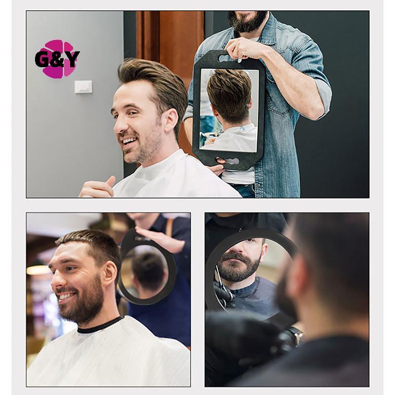 G&Y ตัดผม SHop ร้านทําผมกระจกโฟมรอบ Shop Hairdressing กระจกแต่งหน้าฟองน้ําป้องกันเครื่องใช้ในบ้าน