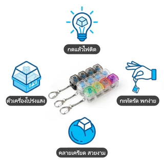 สต็อกไทย คีย์บอร์ดจิ๋ว 4/9 ปุ่ม ของเล่นคลายเครียด เสียงคลิก พวงกุญแจ ของเล่นตั้งโต๊ะ ของขวัญน่ารัก