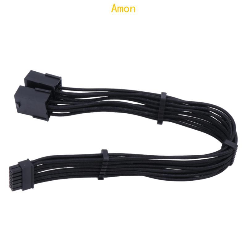 Amon 12Pin GPU Adapter Line 12Pin Male to 2x 8pin Female Graphics Card Cable