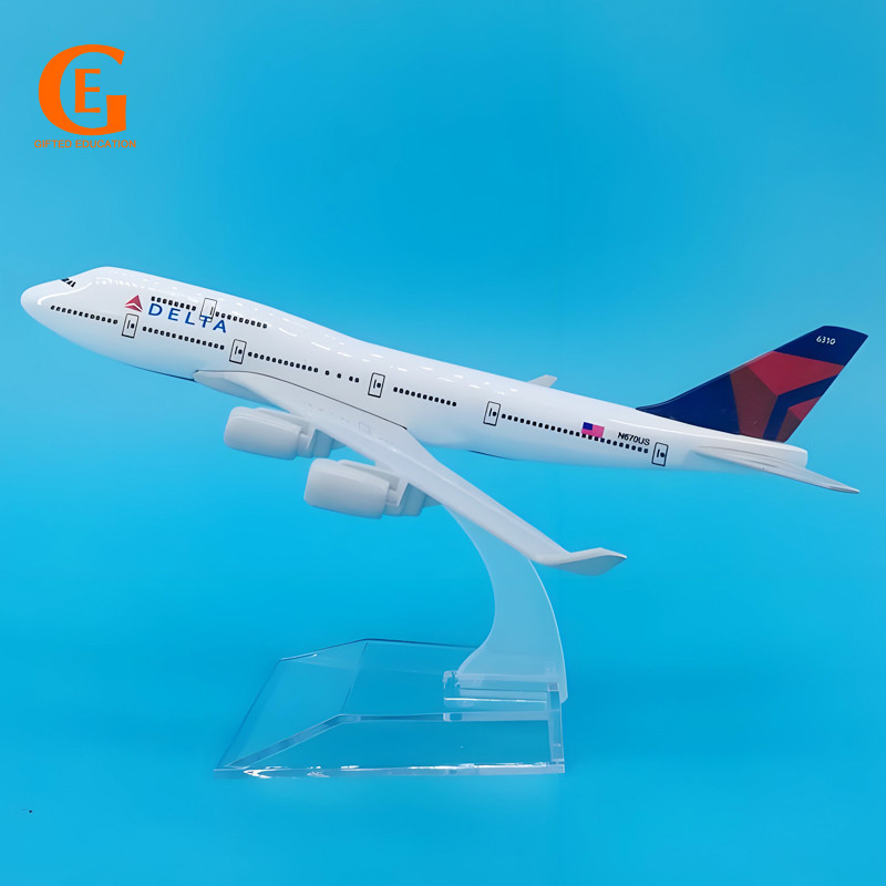 Delta Air Lines B747 US Boeing 747 เครื่องบินรุ่น Diecast โลหะเครื่องบินตกแต่งของขวัญ