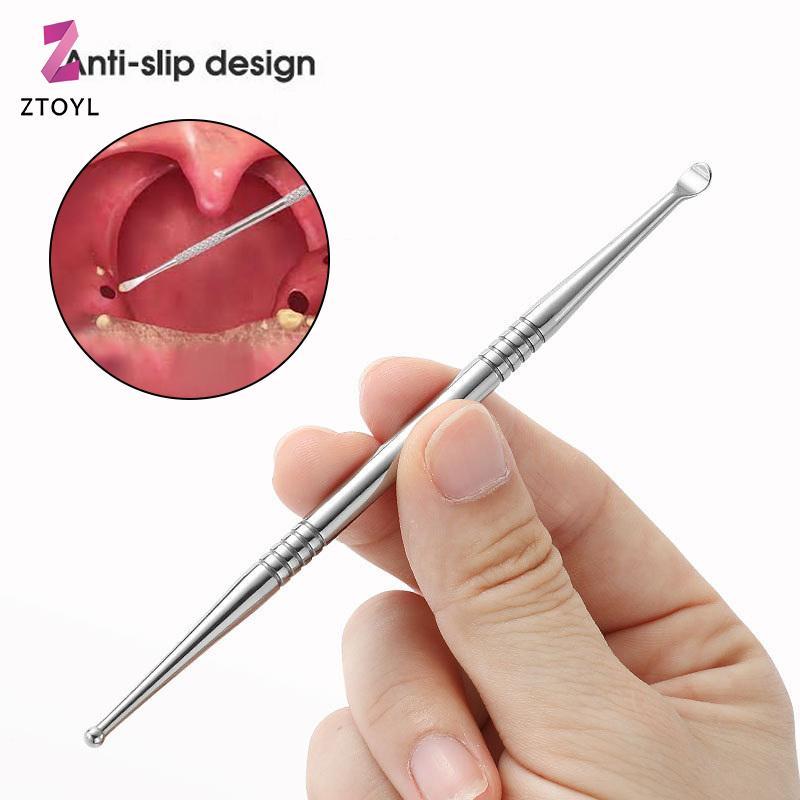 [ZTO-t] 1 ชิ้น Tonsil Stone Removal Ear Wax Remover เครื่องมือสแตนเลส Remover ปากทําความสะอาด Care เครื่องมือ Tonsil Stone Remover การดูแลสุขภาพ