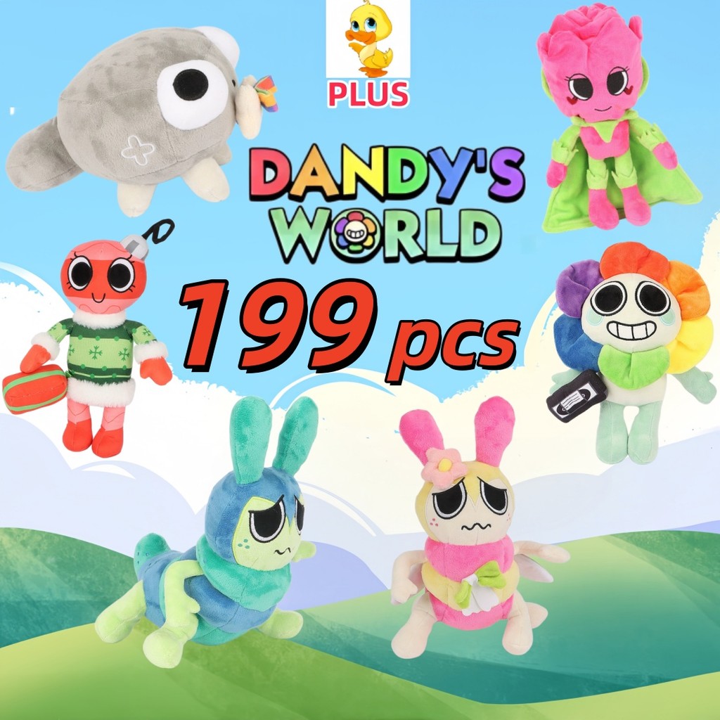 พลัส✨ตุ๊กตาโลก Dandy✨น่ารัก Yatta Plush Kawaii Bassie ของเล่น Worried Squirm สนุก Cosmo Plush ของขวัญเด็ก Roblox เกม