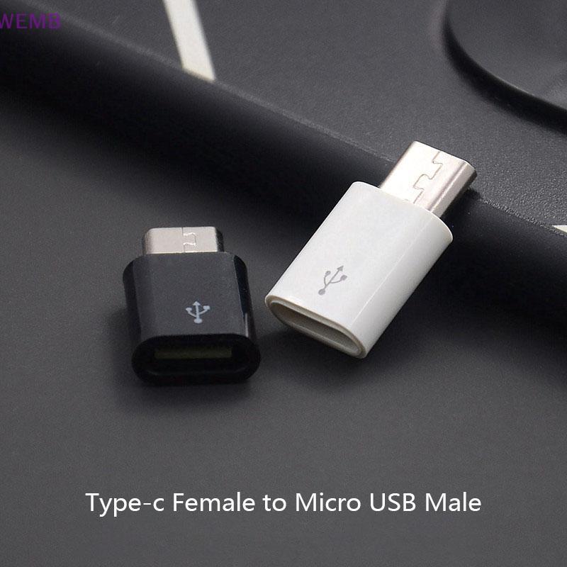 WEMB 1 ชิ้น Type C หญิงเป็น Micro USB ชายอะแดปเตอร์แปลงสําหรับ Android โทรศัพท์อะแดปเตอร์ใหม่