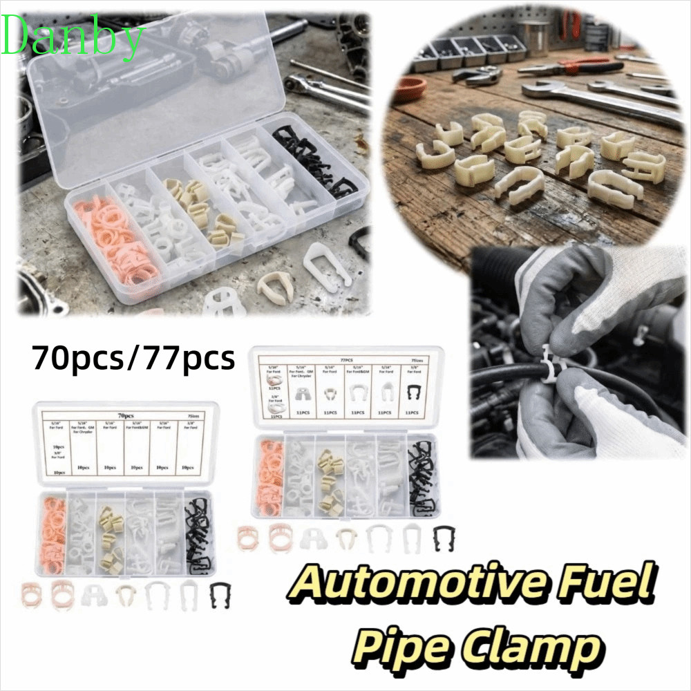 DANBY Fuel Line Retainer Clip Kit, Plastic Clip Fuel Line Retainer Clip Assortment, Assortment Reusa