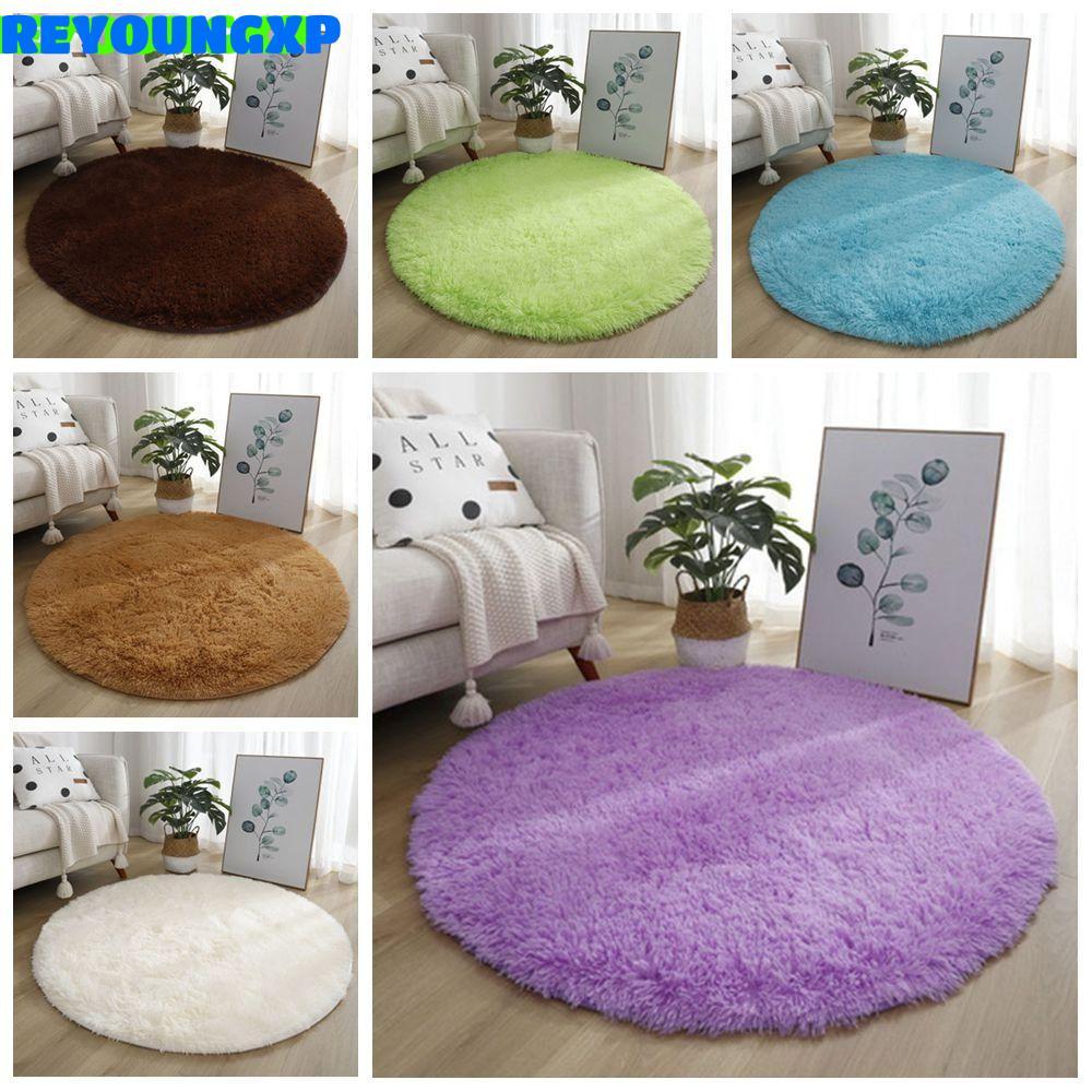 REYOUNGXP พรมห้องนั่งเล่น, หนาลื่นรอบพรม,คุณภาพสูง Soft Plush 40 ซม.สีทึบเสื่อเท้าสําหรับห้องนั่งเล่นตกแต่งบ้านห้องนอน
