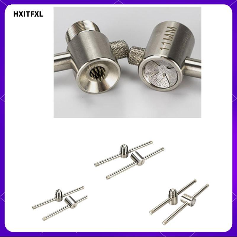 [hxitfxl] เครื่องอัดอากาศปลายคิวบิลเลียดที่ทนทานเครื่องมือกดสแตนเลสที่ถอดออกได้สําหรับอุปกรณ์ซ่อมคิวสระว่ายน้ํา
