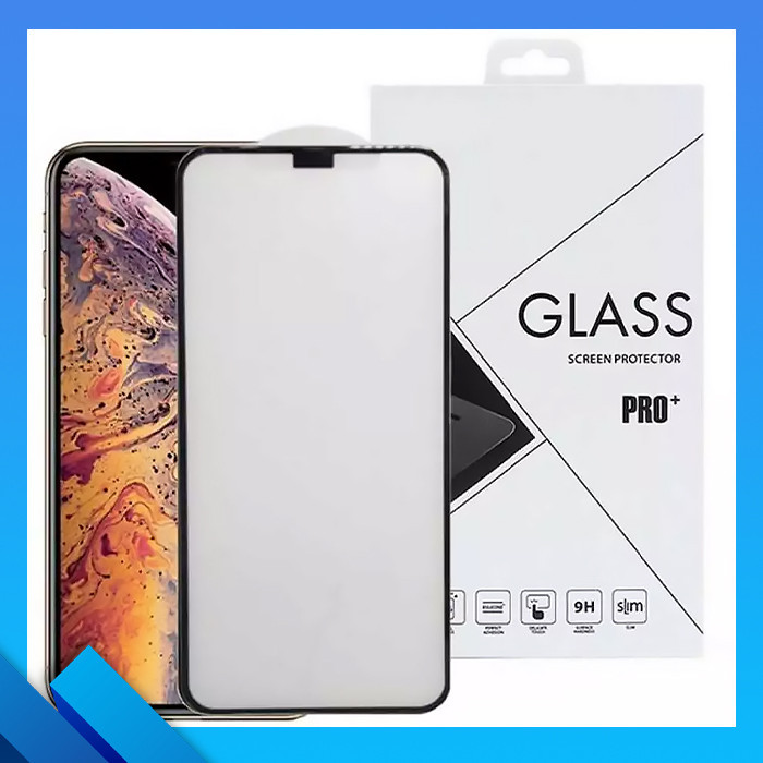 TEMPERED GLASS / SCREEN PROTECTOR PRO+ BRIGHT EDGE FROSTING MATTE DUSTPROOF BLACK LIST IP X/XS/XSMAX