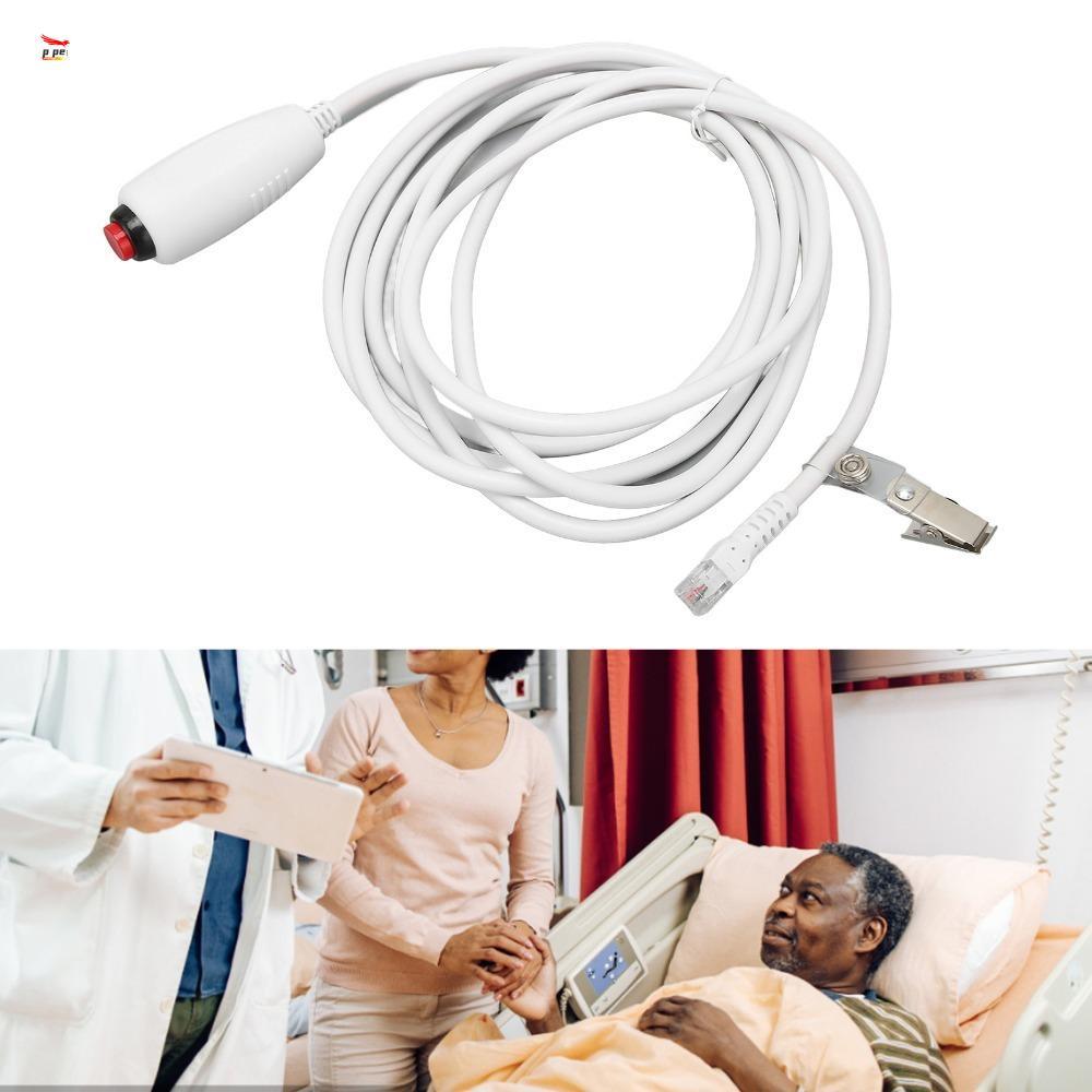APPEATH Replacement Nurse Cord, 6P4C Plug Crystal Head Nurse Call Cable, Universal 9.8ft Push Button