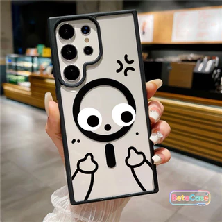 ดีไซน์ตลก ตัวการ์ตูนน่ารัก สำหรับ Samsung S26 S26U S26Plus S25Plus S25U S24U S23U S23 S22U แม่เหล็กติดหนึบ