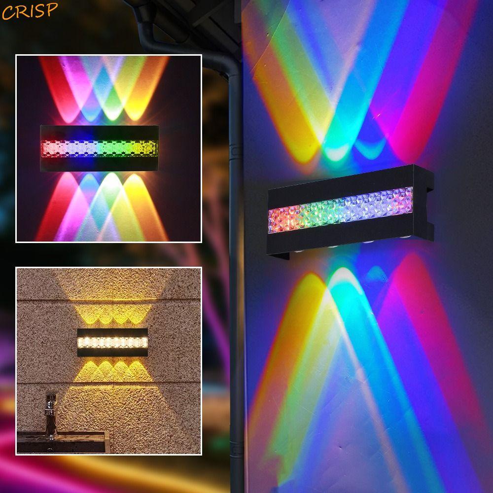 CRISP โคมไฟติดผนัง LED, AC85-265V 10W/8W/6W โคมไฟติดผนังกันน้ํา, ใช้งานกว้างลงความสว่างติดผนังโคมไฟต