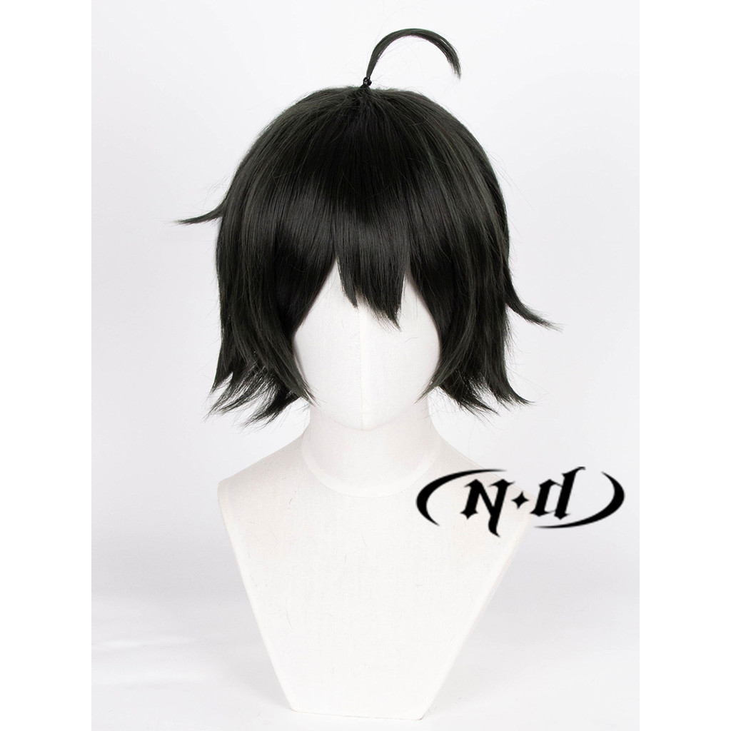 ND Home] Tadao Yamaguchi Volleyball Junior Character cos Wig Restore สีเขียวสีดําผสมสี