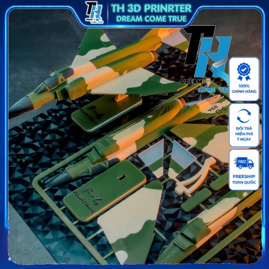 ️ F-4 Phantom II – Plane KitCard 3D พิมพ์ลาย