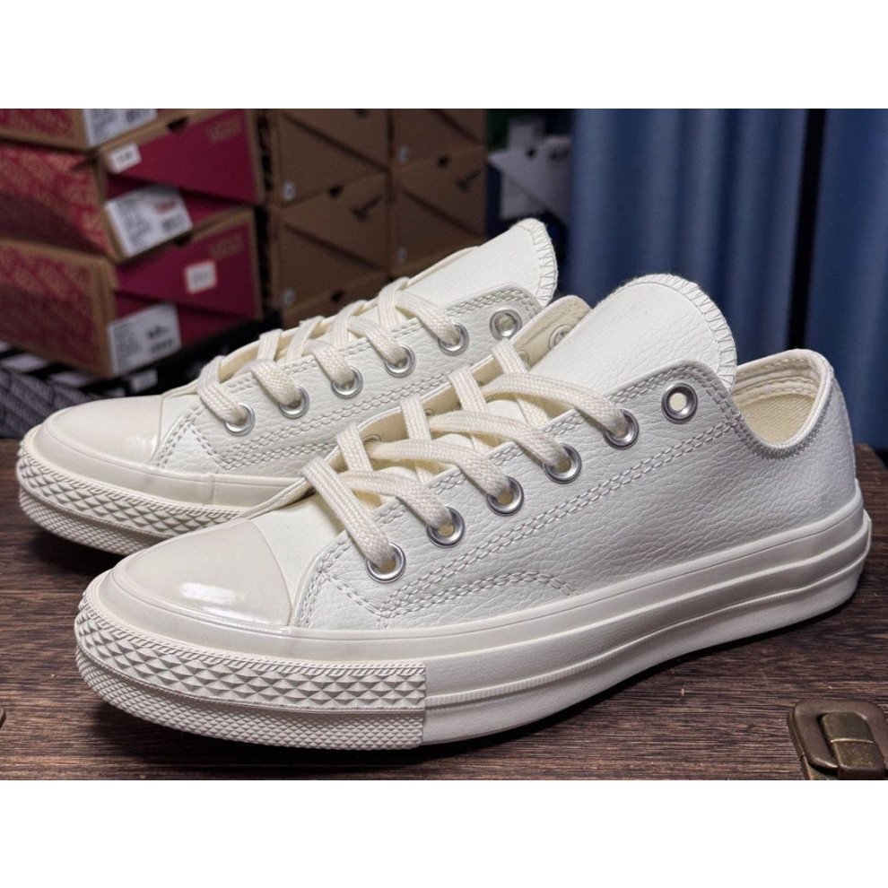 70s Lychee Grain Cowhide Low-Top สีดําสีขาวหนังรองเท้าผ้าใบผู้ชายผู้หญิงรองเท้าผ้าใบ167065C A03435C 