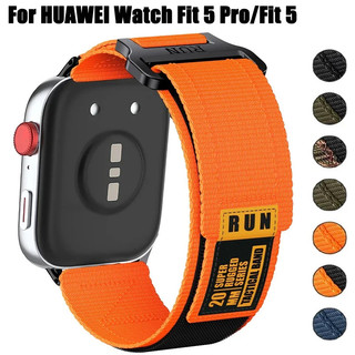 ไนลอนสายรัดสําหรับ Huawei นาฬิกา Fit 5pro/5 4pro/4/3 ยุทธวิธี correa กีฬาสร้อยข้อมือ Watchband อุปกรณ์เสริม