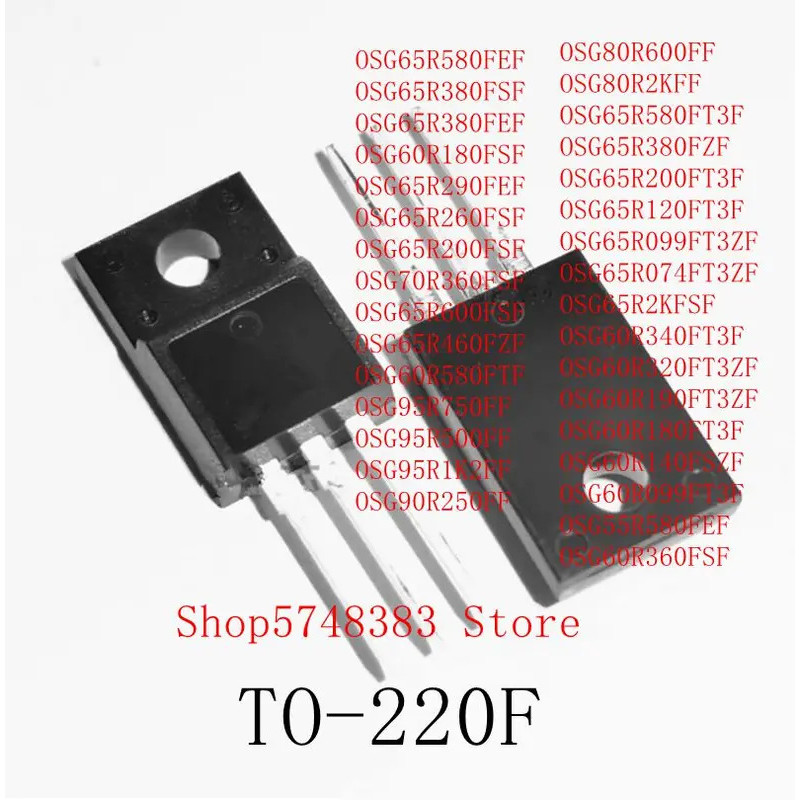 5PCS OSG60R580FT OSG95R750F OSG95R500F OSG95R1K2F OSG90R250F OSG80R600F OSG80R2KF OSG65R200FT ทรานซิ