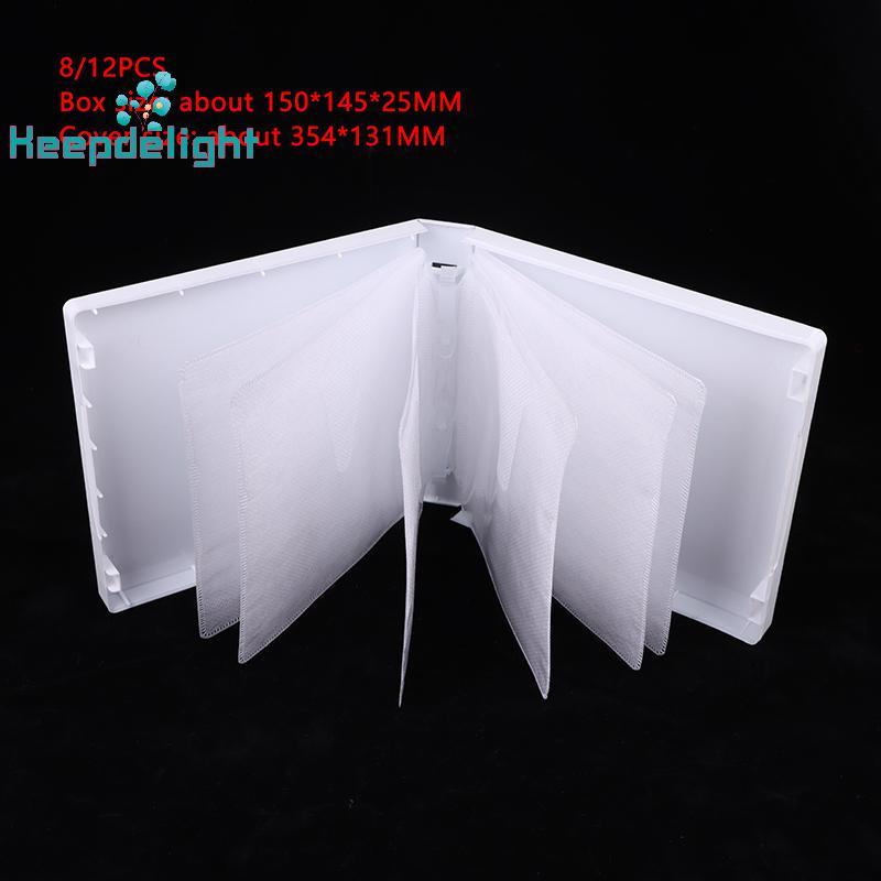 [Keepdelight] 8/12PCS CD Case Disc DVD Storage Bag ความจุสูง Paaging Box CD Holder Home Room Discs S