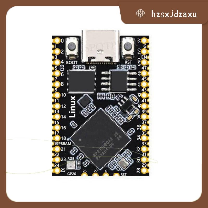 hzsxjdzaxu สําหรับ Linux สําหรับ 2 RP2350B Mini Development Board พร้อม PSRAM-8 MB Full 48 GPIOs เอา