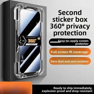 360°ความเป็นส่วนตัวกระจกนิรภัยสําหรับXiaomi 17 Max 17 Ultra 17 Pro Max 17T 15T 14T 13T 12T 11T Pro Anti-Spyป้องกันหน้าจอติดตั้งง่ายฝุ่นฟรี