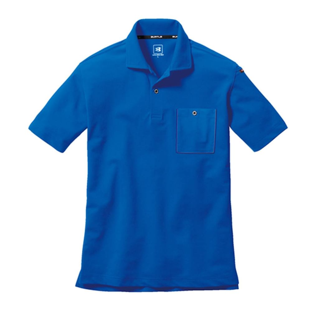BURTLE Burtle Short Sleeve Polo Shirt (Unisex) All Seasons Surf Blue 667 47 LL