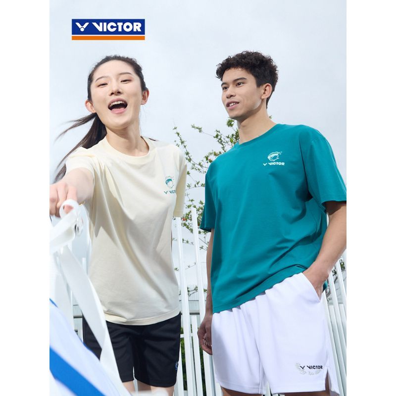VICTOR/VICTOR Official Summer Cool Skin-Friendly Badminton Youth Feeling Wide Version เสื้อยืด T-550